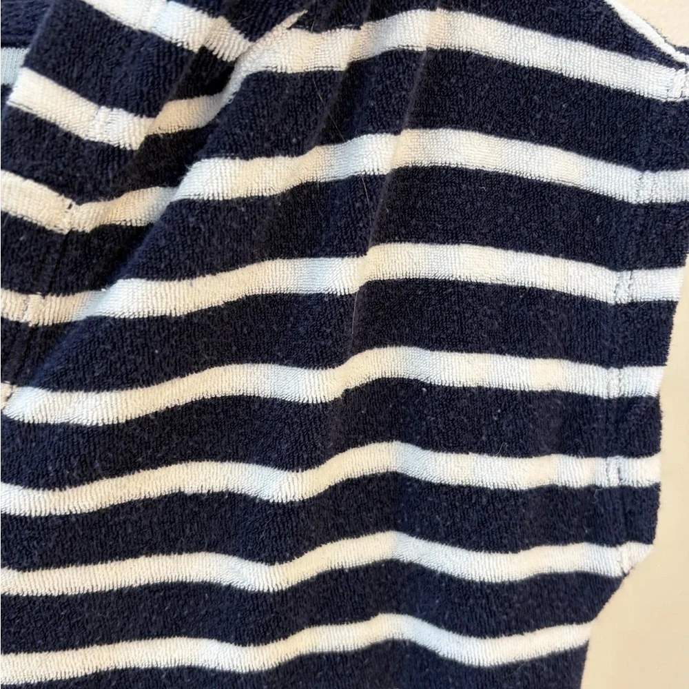 GAP Kids Navy and White Striped Swim Coverup small pool beach